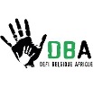Logo de l'association Défi Belgique Afrique avec une main noire et le texte "DBA" en vert et noir.